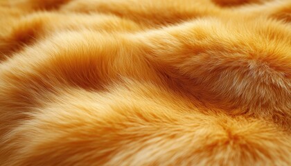 Wall Mural - Golden Fur Texture Soft Luxurious Animal Coat