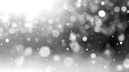 Leinwandbilder - Enchanting Snowfall   Sparkling Winter Wonderland Abstract Background with Glowing Snowflakes Frost and Icy Crystals Creating a Magical Atmosphere