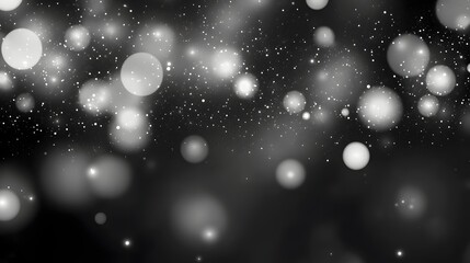 Poster - Mesmerizing abstract bokeh light background with glittering sparkling and twinkling particles for a dreamy magical and enchanting winter holiday or new year scene