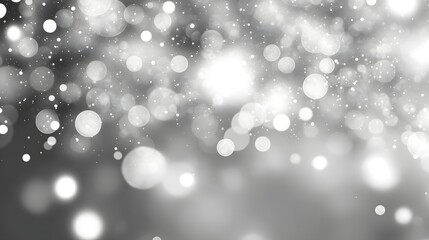 Aufkleber - Mesmerizing snowflake blizzard against a soft defocused monochromatic winter background with a magical ethereal atmosphere  The delicate sparkling snowflakes create a captivating serene