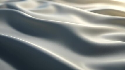 Poster - Gentle waves of sunlit fabric flowing in serene motion