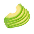 © Надія Коваль - Slice of fresh avocado isolated on the white background. sandwich ingredients.