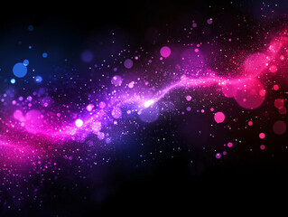 Poster - abstract background of soft focus bokeh lights.