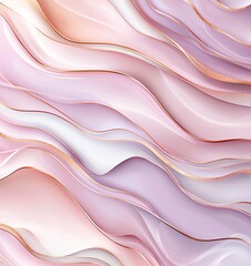 Poster - A beautiful abstract wave pattern in soft pink and white shades, creating a gentle, flowing aesthetic perfect for backgrounds, wallpapers, or art designs.