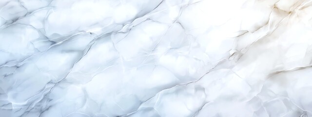 Poster - A high-quality marble texture featuring subtle blue and white veining, perfect for backgrounds, wallpapers, or design projects seeking an elegant and sophisticated touch.
