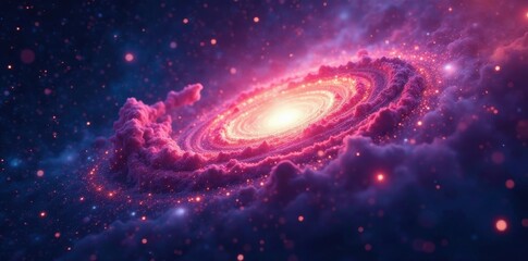 Wall Mural - Dynamic starfield, swirling nebulae, cosmic motion, ethereal, light trails