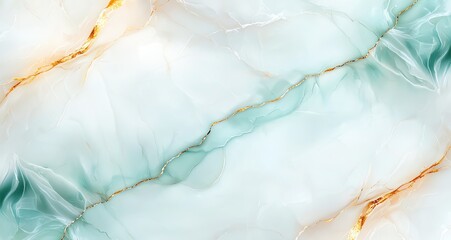 Poster - A stunning abstract background featuring delicate shades of teal and gold, evoking a sense of calm and elegance. Perfect for digital projects, wallpapers, and artistic designs.