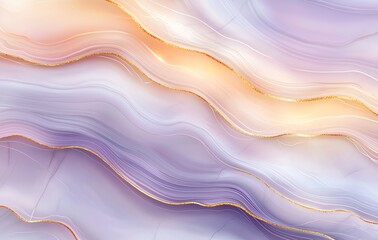 Poster - A stunning abstract background featuring flowing waves of pastel colors gracefully blending together