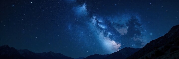 stunning night sky, countless stars scattered across inky blackness , deep, universe, cosmic landsca