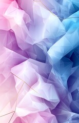 Poster - A vibrant abstract background featuring a blend of soft pastel colors in geometric shapes