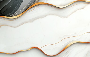 Poster - Abstract design featuring soft waves and fluid lines in neutral tones. This visual piece is perfect for backgrounds, wallpapers, or creative projects, offering a modern aesthetic.