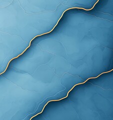 Poster - An abstract design featuring flowing lines and soft waves in soothing shades of blue, creating a calm and serene visual experience ideal for backgrounds and textures.