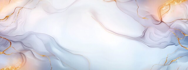 Poster - An abstract, fluid background with soft colors and gentle waves, perfect for creative projects and digital designs