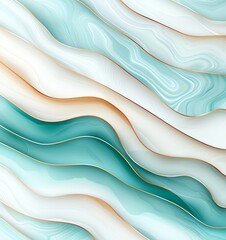 Poster - An elegant abstract background featuring smooth, fluid curves in soothing pastel colors. This design creates a modern ambiance, perfect for various creative projects.