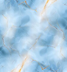 Poster - Elegant blue marble texture with subtle golden veins, ideal for background designs, wallpapers, and decorative art projects