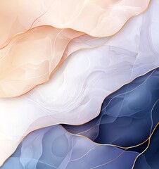 Poster - abstract design features flowing layers of soft colors, creating a soothing and elegant visual experience perfect for backgrounds and artistic projects.
