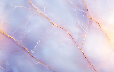 Poster - Abstract marble background features soft hues of purple and blue, highlighted by delicate golden veins that create an elegant and sophisticated visual appeal for design projec