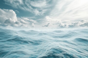 Poster - A surreal landscape where the sky is made of water and the ocean is the sky.