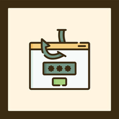 Poster - Phishing Icon: Digital Security Threat Graphic