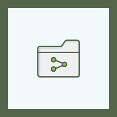 Poster - Shared Folder Icon: Digital Asset Collaboration