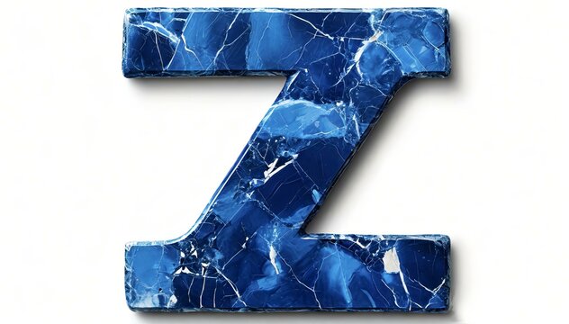 Blue letter z 