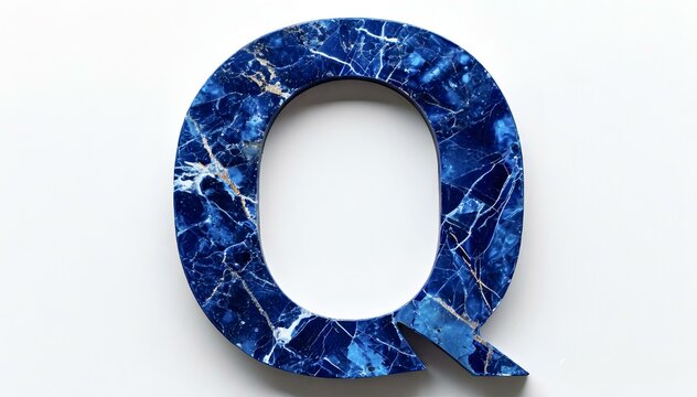 The letter Q is blue 