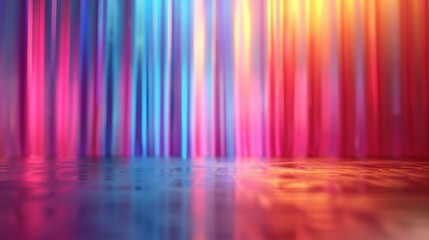 Poster - Iridescent gradient background with vibrant colors creating an abstract visual experience
