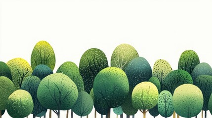 Lush green forest canopy, nature background, idyllic scene, environmental design