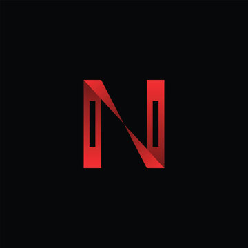 creative n letter logo
