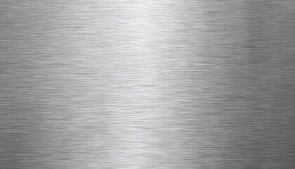 Poster - brushed metal texture background with horizontal grain pattern, industrial steel surface for design, printing, and 3d rendering