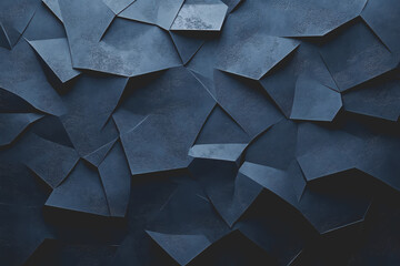 Fototapete - Abstract Background Abstract Dark Blue Background Polygon luxury background and modern background.