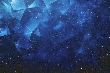 Fototapete - Abstract Background Abstract Dark Blue Background Polygon luxury background and modern background.