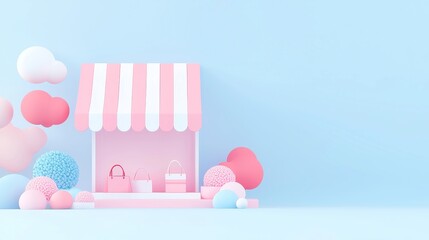 Poster - E-commerce Insight Tool, AI-driven analysis of market trends, enhances digital marketing strategies, optimizes pricing, sleek 3D vector design, minimalist backdrop, ample negative space