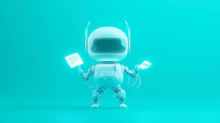 Poster - AI Crowdfunding Analyst, an intelligent agent exploring key success factors in crowdfunding, featuring a minimalist 3D vector design with a clean and open backdrop for clarity.