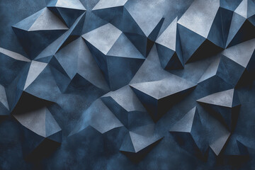 Fototapete - Abstract Background Abstract Dark Blue Background Polygon luxury background and modern background.