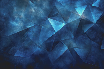 Fototapete - Abstract Background Abstract Dark Blue Background Polygon luxury background and modern background.