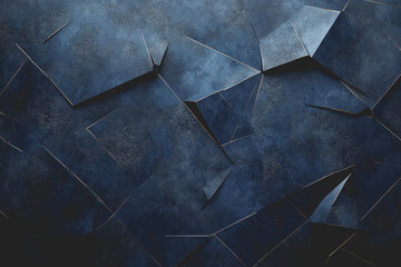 Fototapete - Abstract Background Abstract Dark Blue Background Polygon luxury background and modern background.
