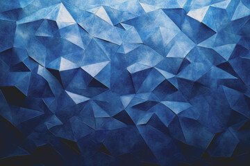 Fototapete - Abstract Background Abstract Dark Blue Background Polygon luxury background and modern background.