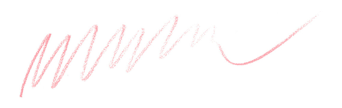 pink pencil strokes isolated on transparent background