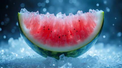 Wall Mural - ice watermelon