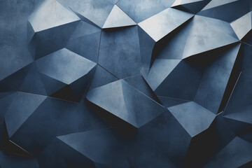 Fototapete - Abstract Background Abstract Dark Blue Background Polygon luxury background and modern background.