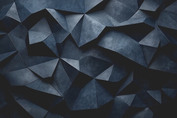 Fototapete - Abstract Background Abstract Dark Blue Background Polygon luxury background and modern background.