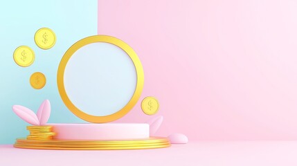 Poster - AI-driven digital payment trend analysis platform, enhancing financial services and fintech strategies, featuring a minimalist 3D vector design with a clean, open background.
