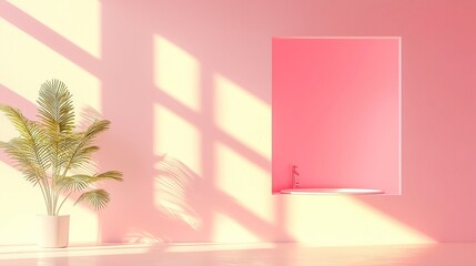 Poster - AI platform for tracking hybrid workplace trends, optimizing office space utilization strategies, featuring a clean minimalist 3D vector design with ample free space.