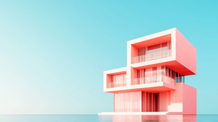 Poster - AI-driven real estate rental analysis, enhancing property management strategies, minimalist 3D vector design, clean aesthetic, open space for clarity and focus