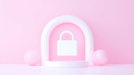 Poster - AI Fraud Detection, an innovative platform analyzing online fraud trends, enhances digital security, featuring a sleek 3D vector design, minimalist background, and ample free space.