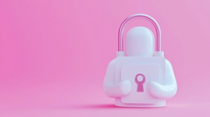 Poster - AI Fraud Detection Platform, an advanced tool analyzing online fraud patterns, enhancing digital security, featuring a 3D vector design in a minimalist, uncluttered environment.