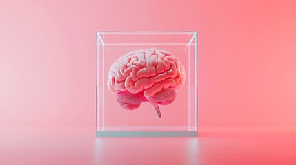 Poster - AI-Powered B2B Marketing Trend Predictor, software designed to analyze and forecast marketing trends, optimizing lead generation with a sleek, minimalistic 3D vector design.