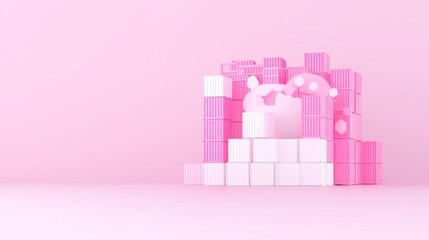 Poster - AI Trade Insights, innovative software analyzes global trade trends, empowering businesses to refine import/export strategies, featuring a sleek 3D vector design with a minimalist backdrop