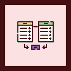 Poster - Data Synchronization Icon: Seamless Data Transfer and Management